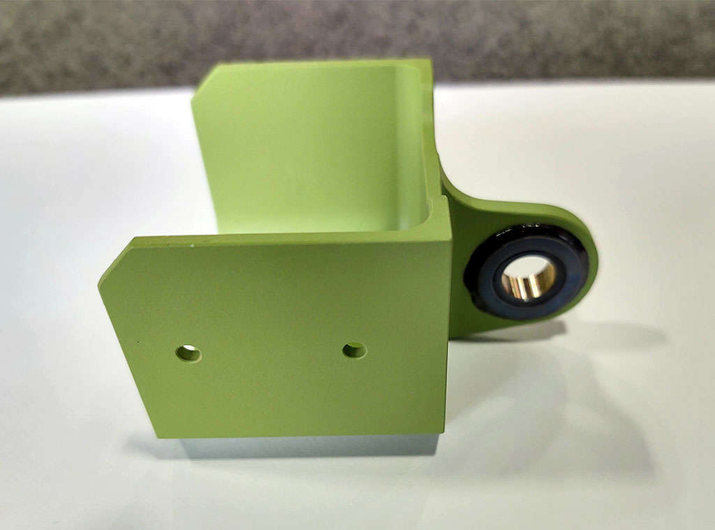 A plastic bushing holder.