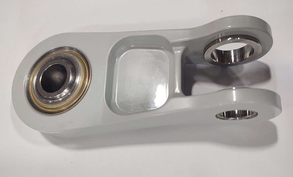 An image of a white ball bearing.